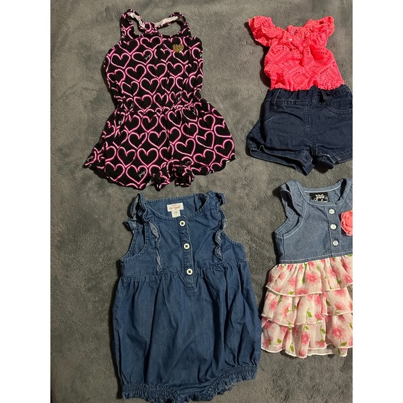6 Baby Girl Outfits Bundle (Size: 12 Months) - Picture 3 of 3